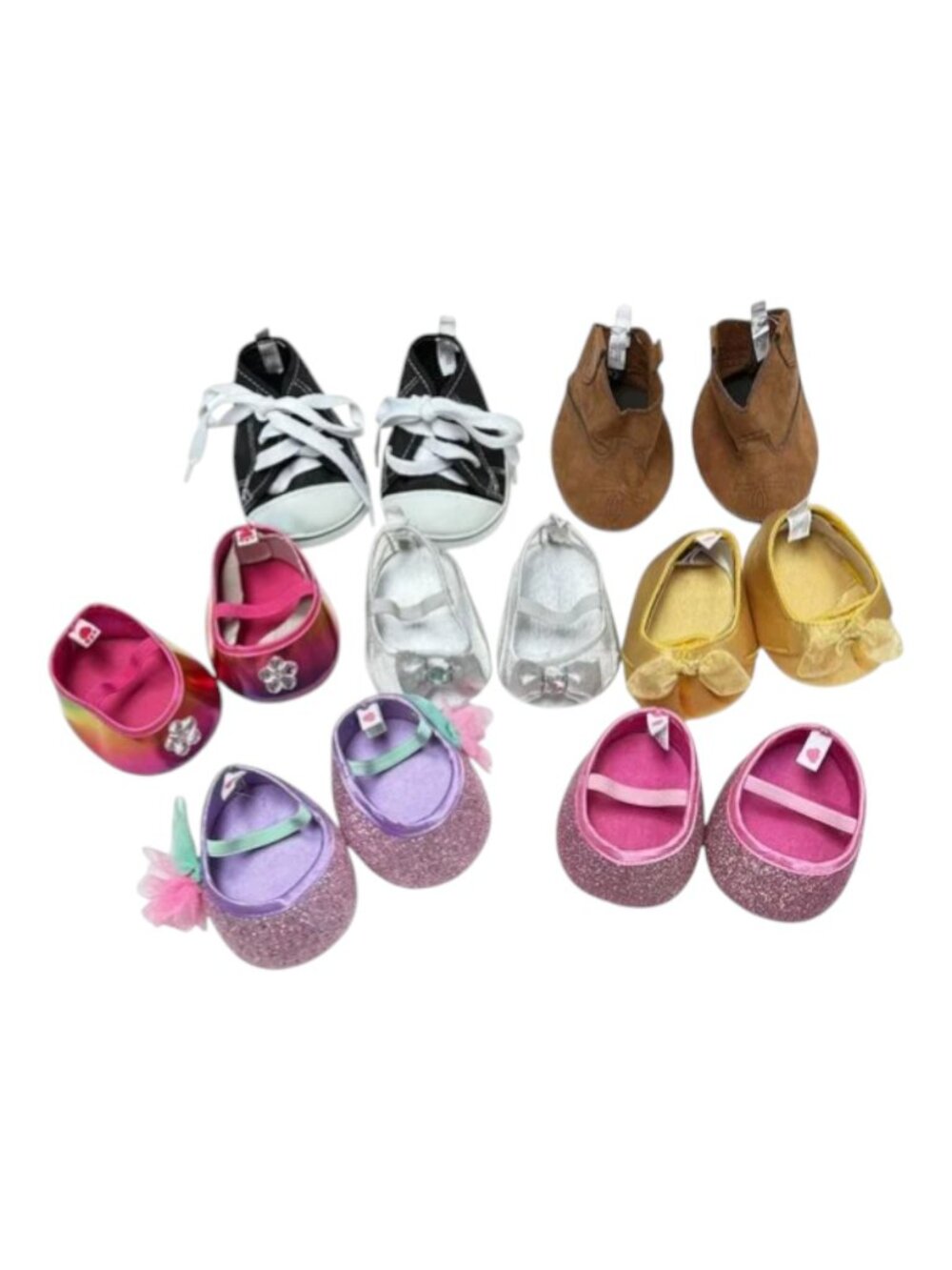 BAB Shoes‎ Lot 7 Cowboy Boots Sneakers Party Shoes Heels Build-a-bear
